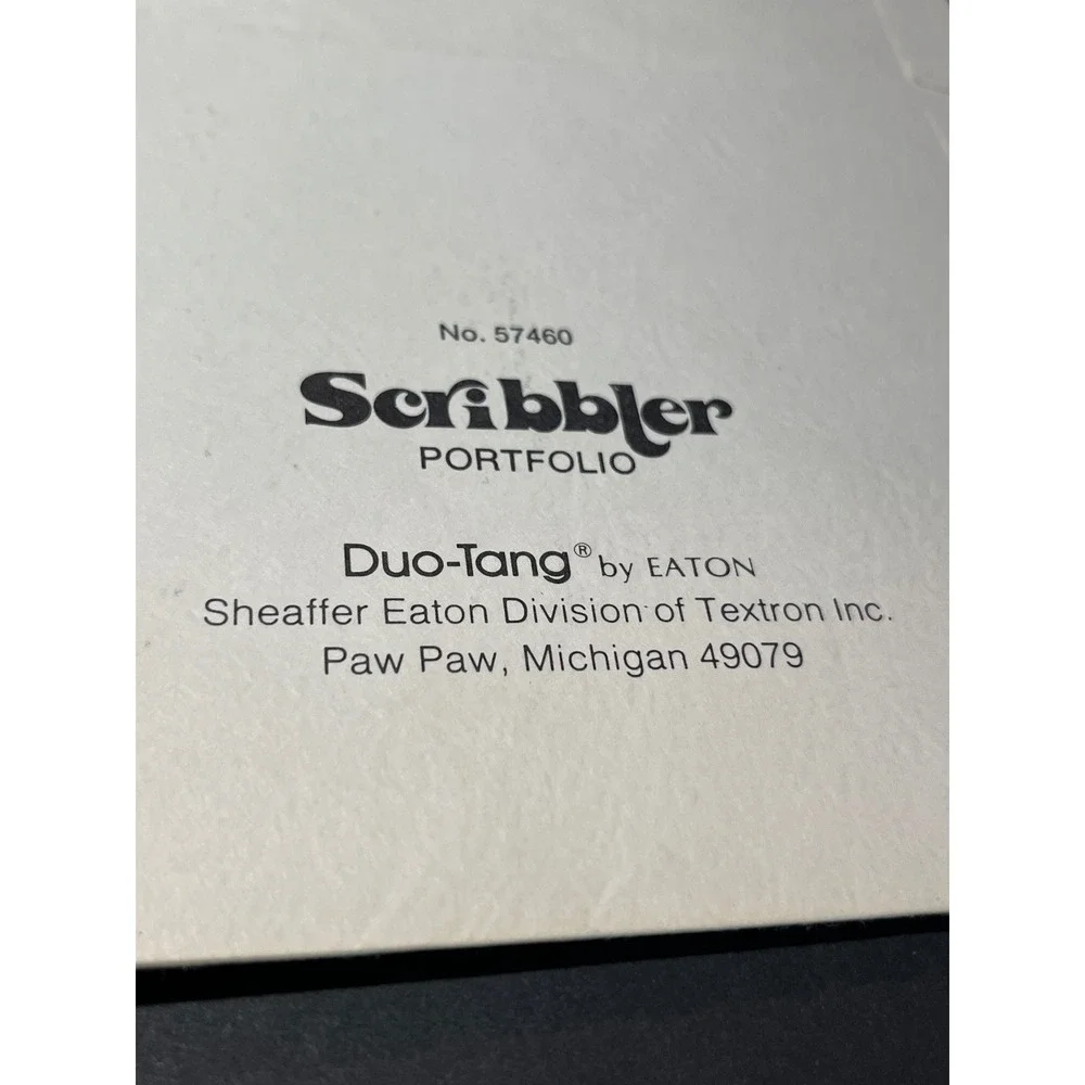 Vintage Duo-Tang Scribbler Portfolio 57460 Sci-Fi Space Battle Folder 12x9.5
